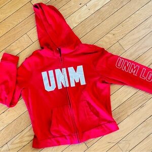 PINK Victoria's Secret Red UNM Logo Hoodie